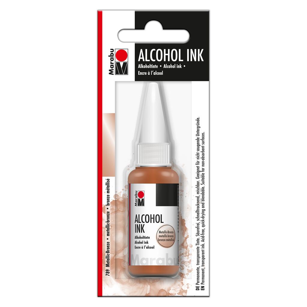 marabu alcohol ink metallic bronze