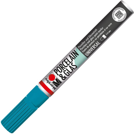 marabu porcelain glas painter marker mm petrol