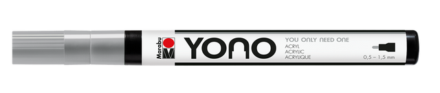 marabu yono marker pen bullet tip grey