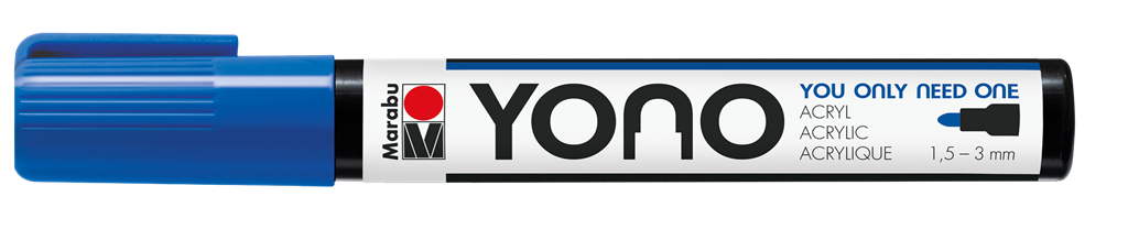 marabu yono marker pen bullet tip dark blue