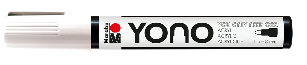 marabu yono marker pen bullet white