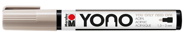 marabu yono marker pen bullet tip 1.5-3mm grey light