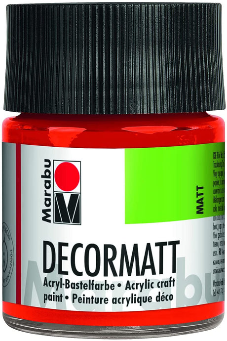 marabu decormatt arcylic paint lght vermiln