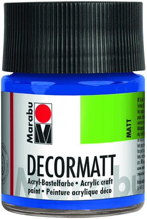marabu decormatt arcylic paint medium blue