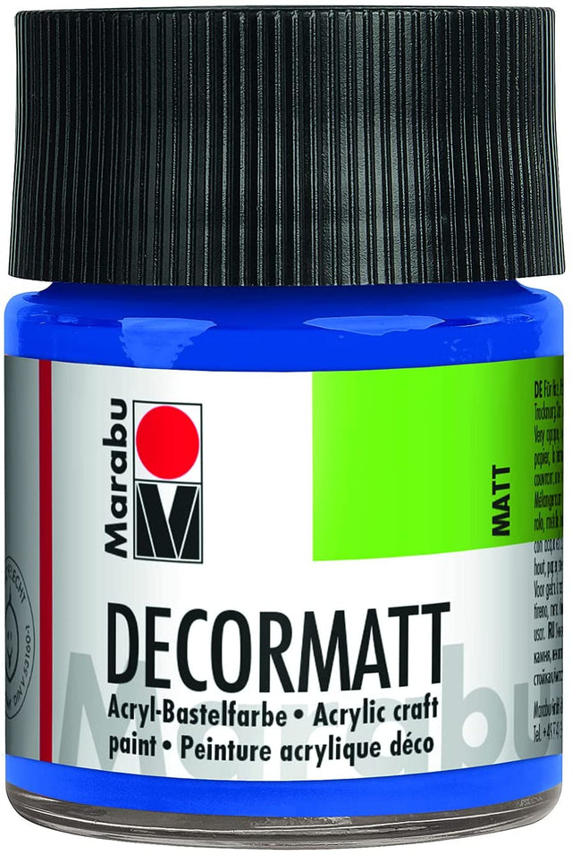 marabu decormatt arcylic paint medium blue