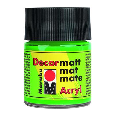 marabu decormatt arcylic paint yellow green