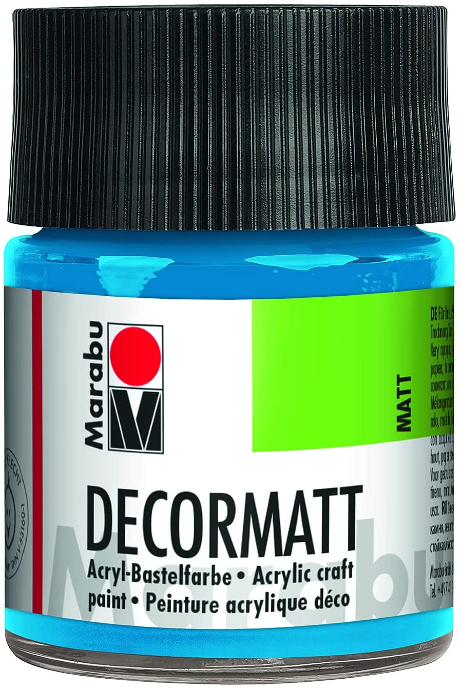 marabu decormatt arcylic paint azure blue