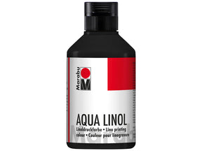 marabu aqua linol  block printing ml black