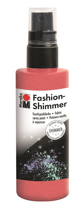 marabu fashion shimmer spray red