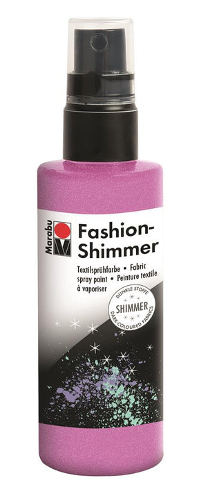 marabu fashion shimmer spray rose pink
