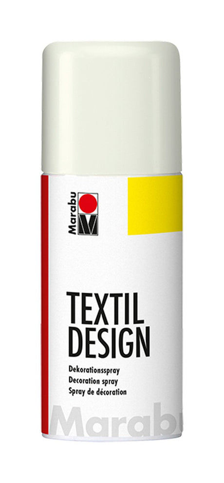 marabu textil design white 150ml fabric paint spray can (070)