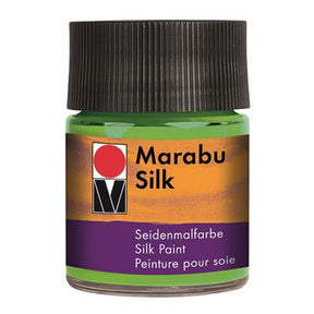 marabu silk paint leaf green