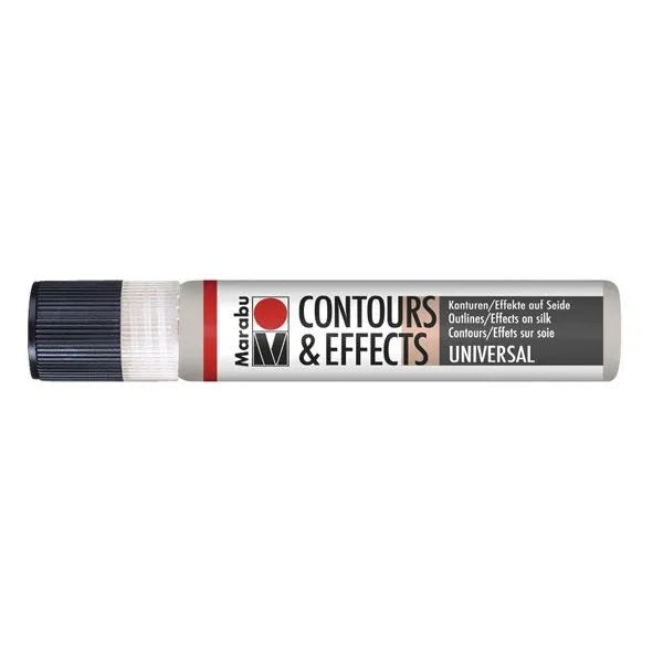 marabu contours & effects liner metallic silver