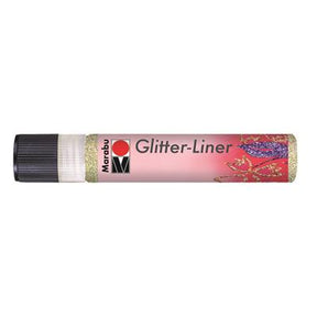 marabu liner glitter champagne