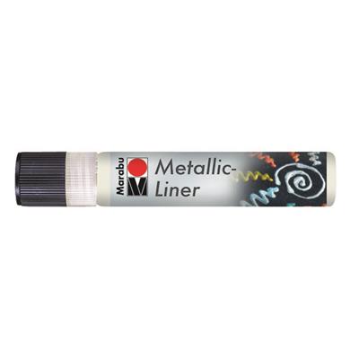 marabu liner metallic white