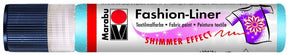 marabu fashion liner shimmer sky blue