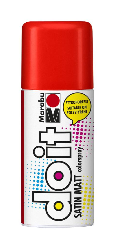marabu do-it spray paint satin matt vermilion