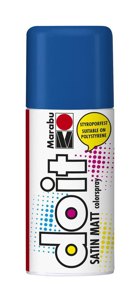 marabu do-it spray paint satin matt medium blue