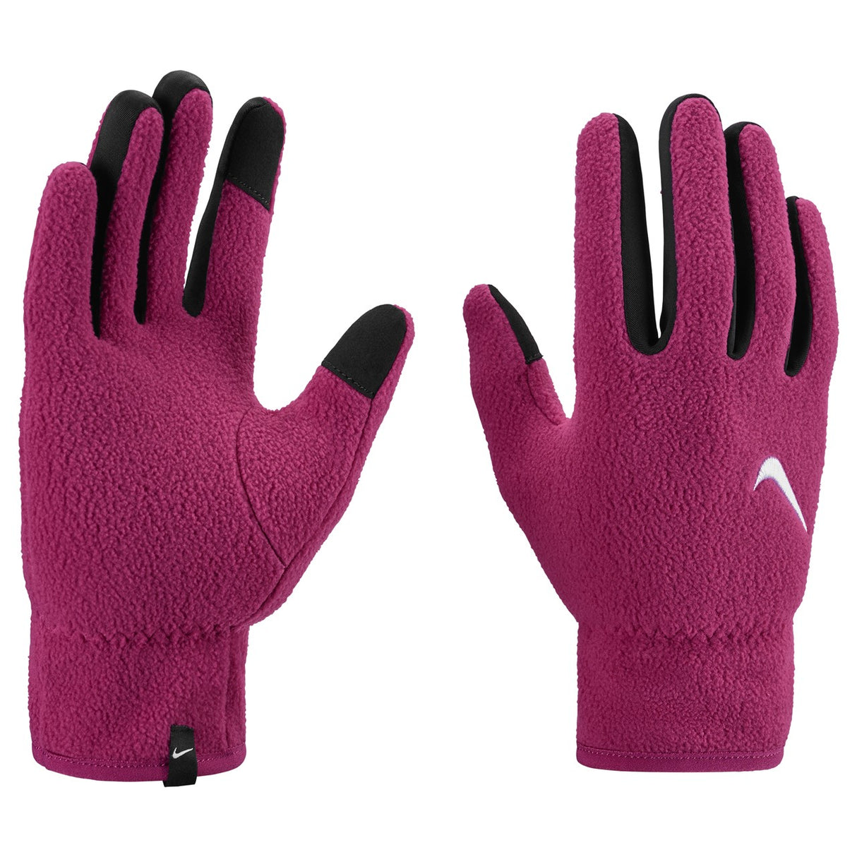 Nike Youths One Therma-Fit Fleece Gloves Wine (M)