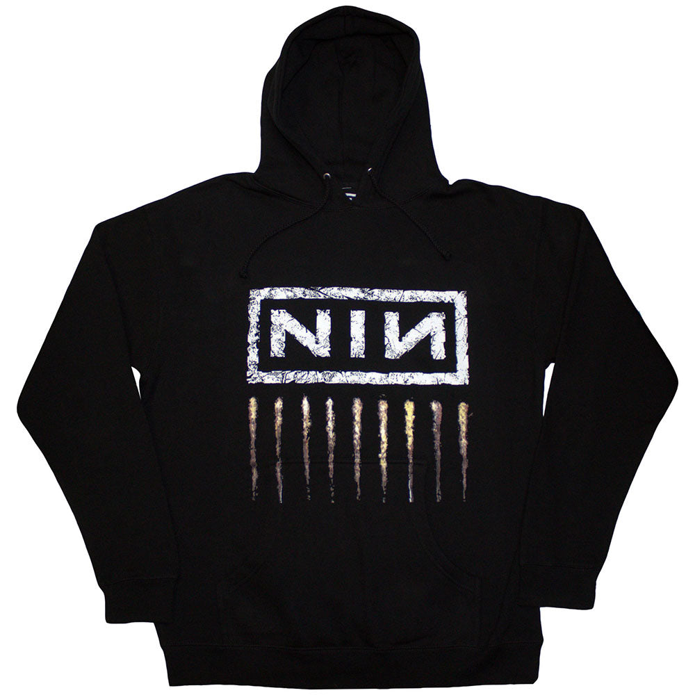 Nine Inch Nails Unisex Pullover Hoodie Downward Spiral Black (S)