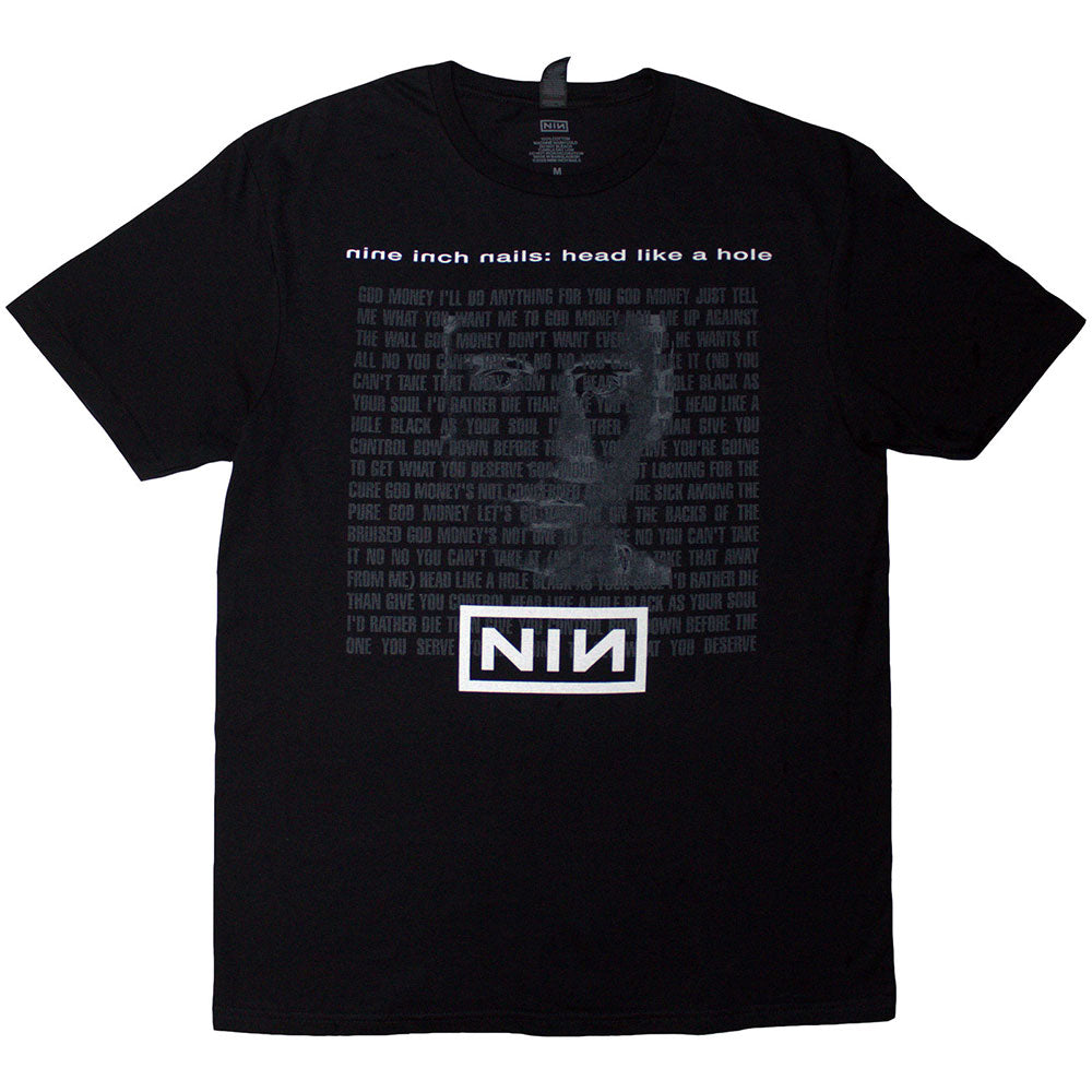 Nine Inch Nails Unisex T-Shirt Head Like a Hole Black (S)