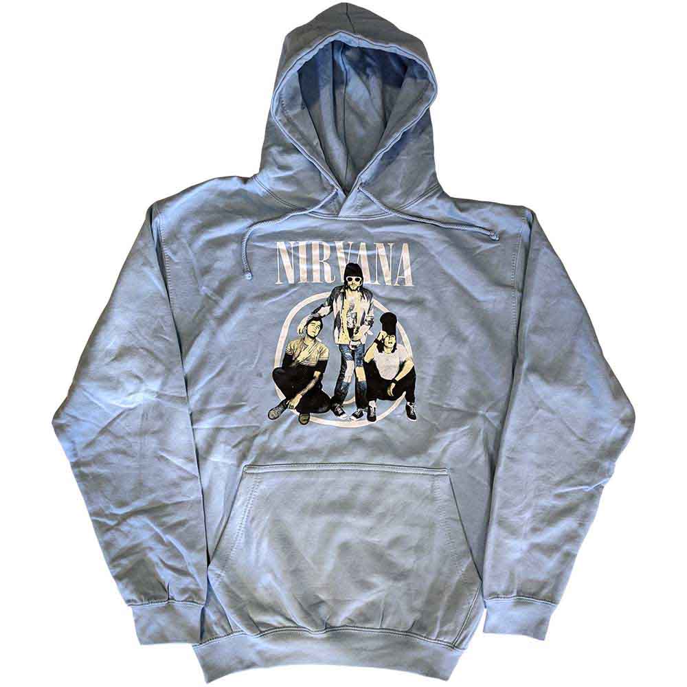 Nirvana Unisex Pullover Hoodie Trapper Hat Photo Blue (M)