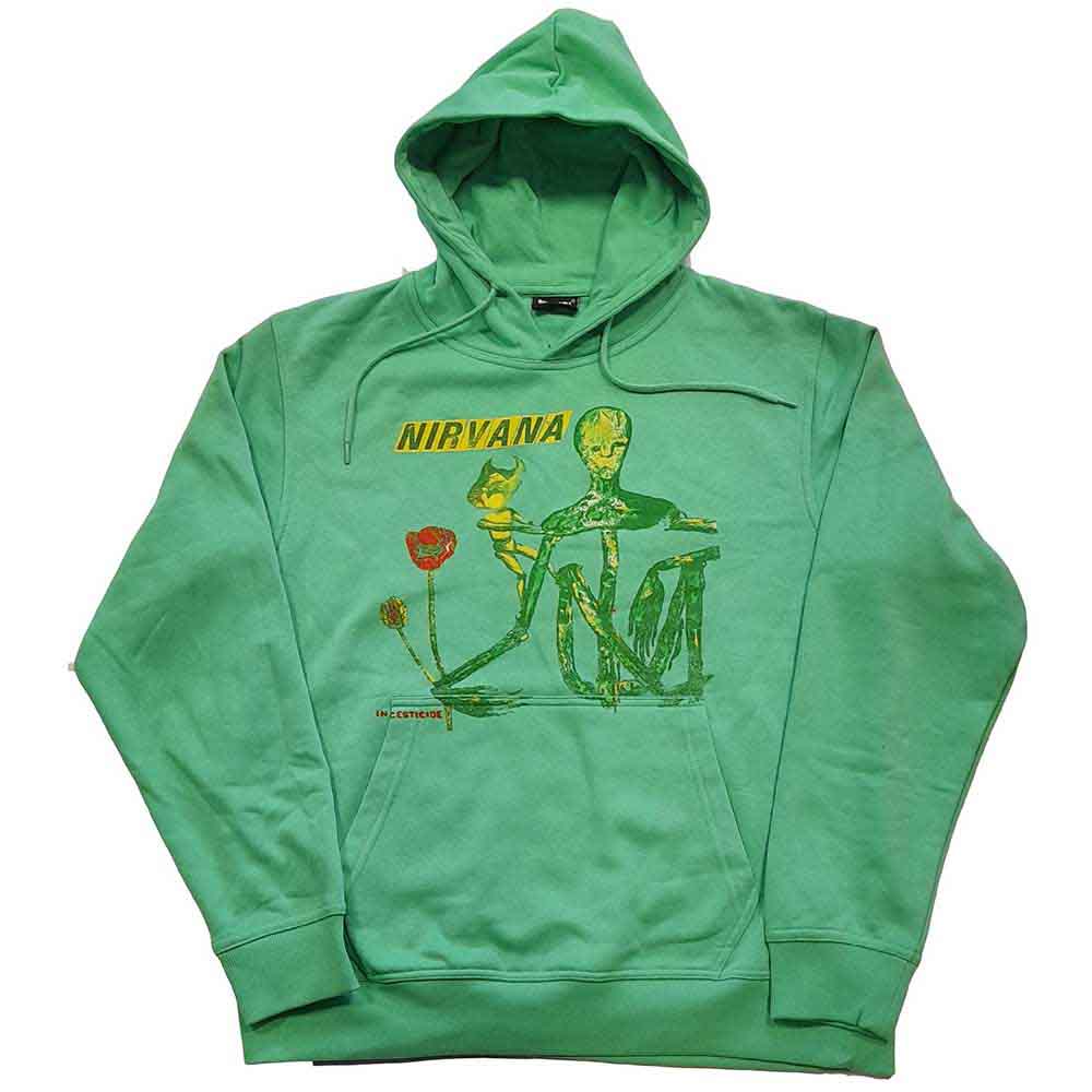 Nirvana Unisex Pullover Hoodie Incesticide Green (M)
