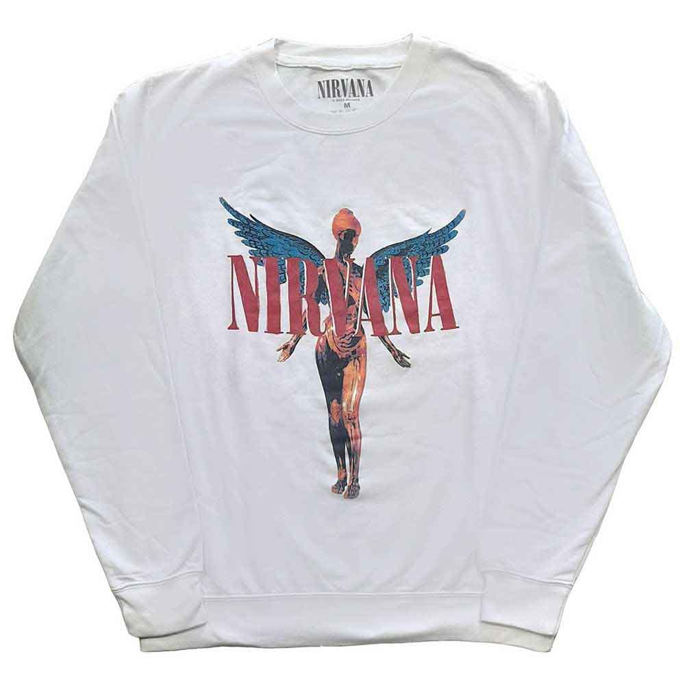 Nirvana Unisex Sweatshirt Angelic White (S)