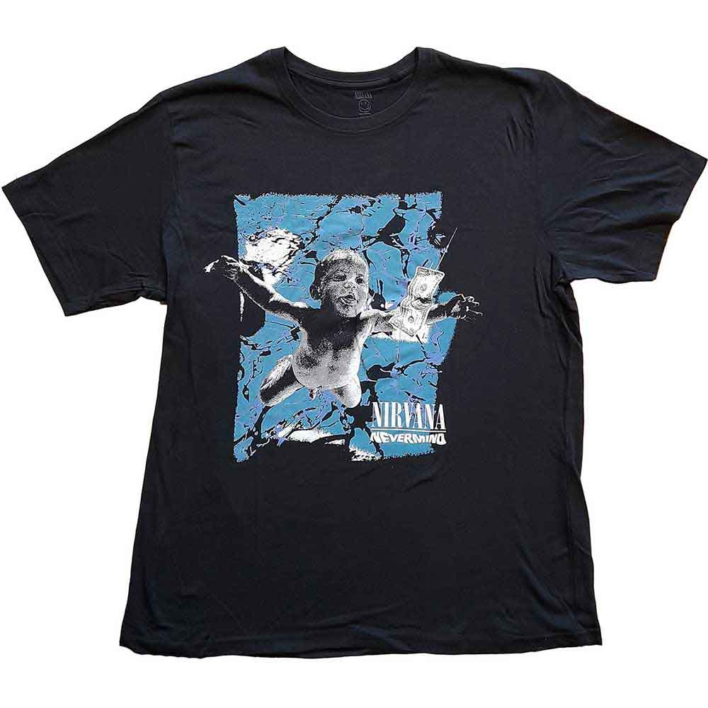 Nirvana Unisex T-Shirt Nevermind Cracked Black (XXL)
