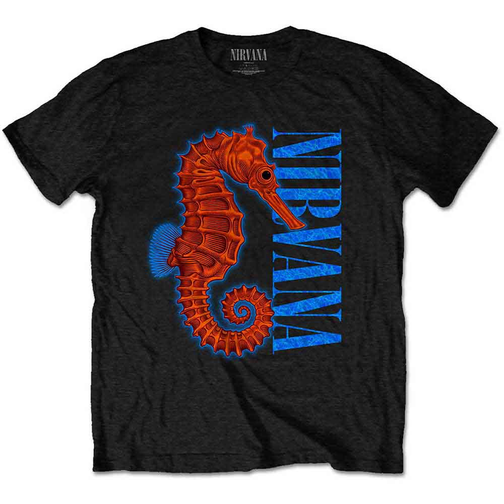 Nirvana Unisex T-Shirt Seahorse Black (XL)