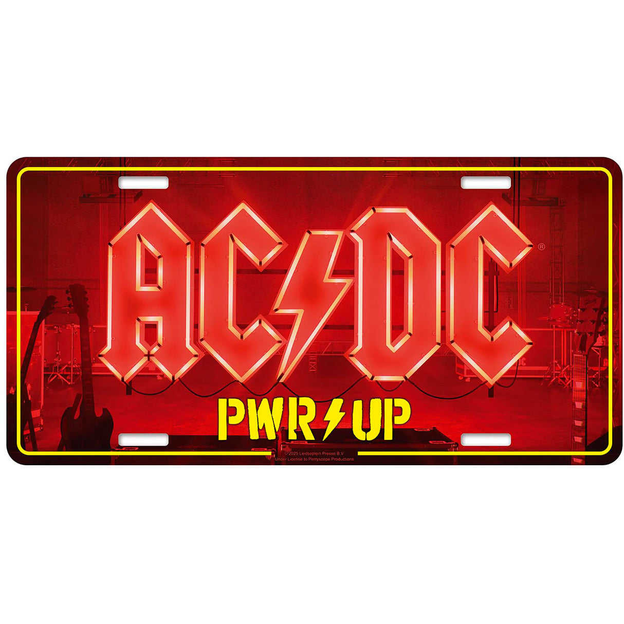 AC/DC Number Plate Aluminium 30cm x 15cm - Pwr Up