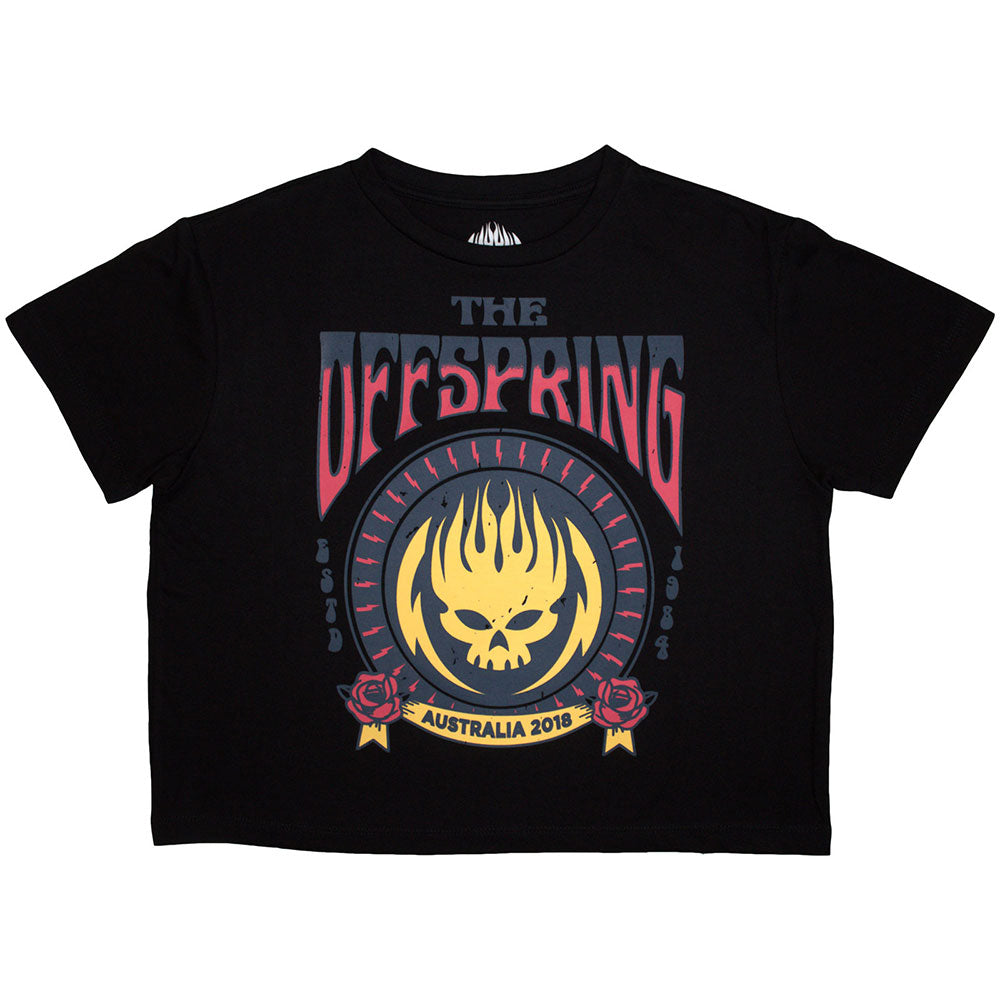 The Offspring Ladies Crop Top Australia 2018 Black (XXL)