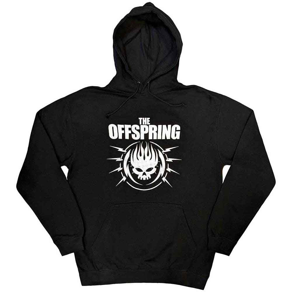 The Offspring Unisex Pullover Hoodie Bolt Logo Black (XL)