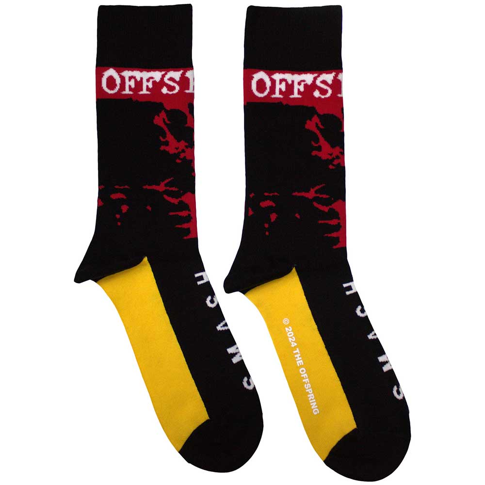 The Offspring Unisex Ankle Socks Smash Black (UK Size 7-11)