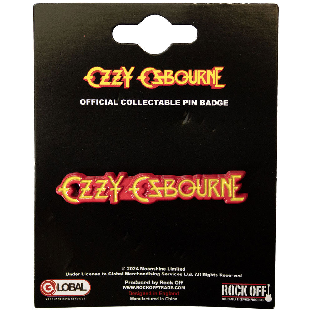 Ozzy Osbourne Pin Badge Logo