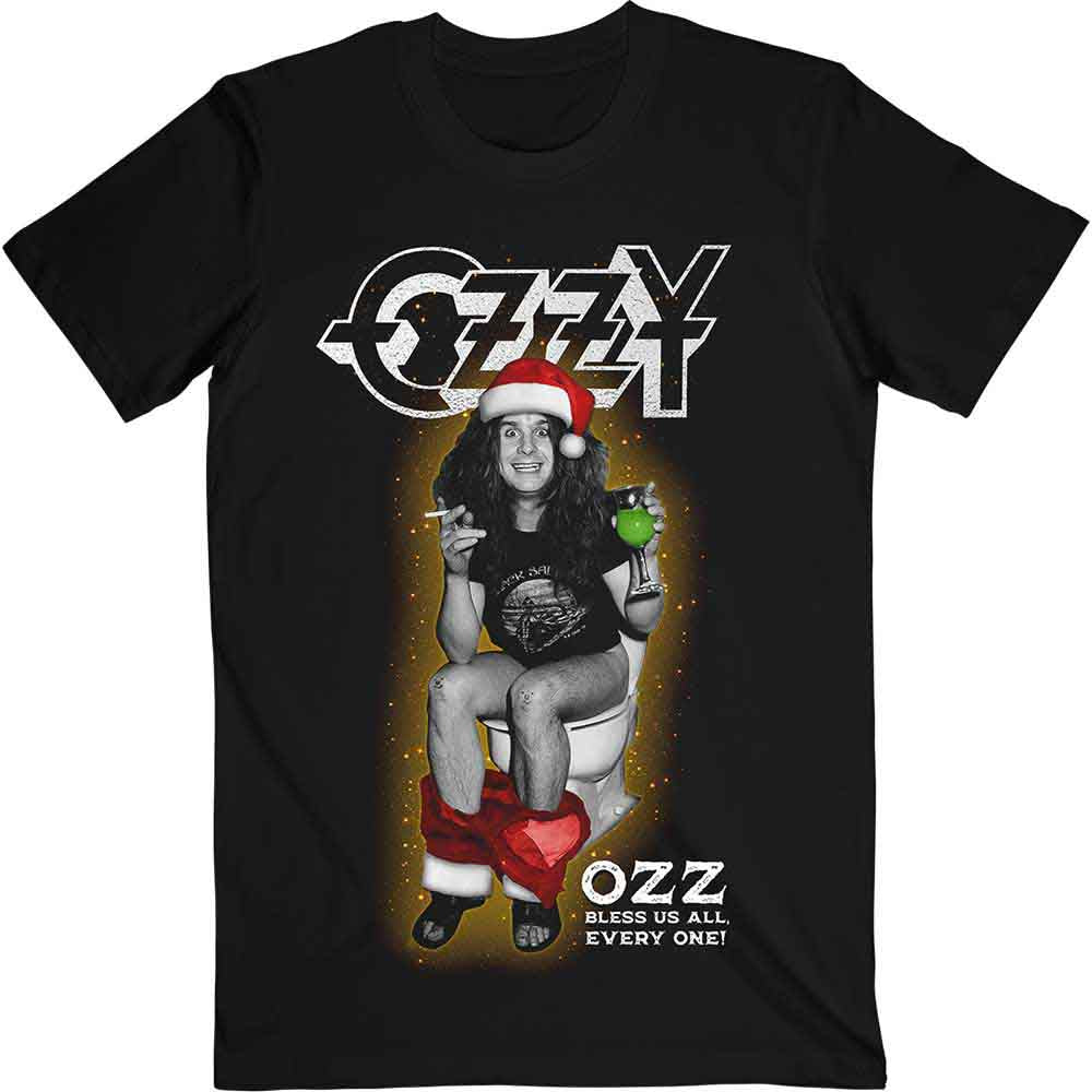 Ozzy Osbourne Unisex T-Shirt Ozz Bless Us All Black (XXL)