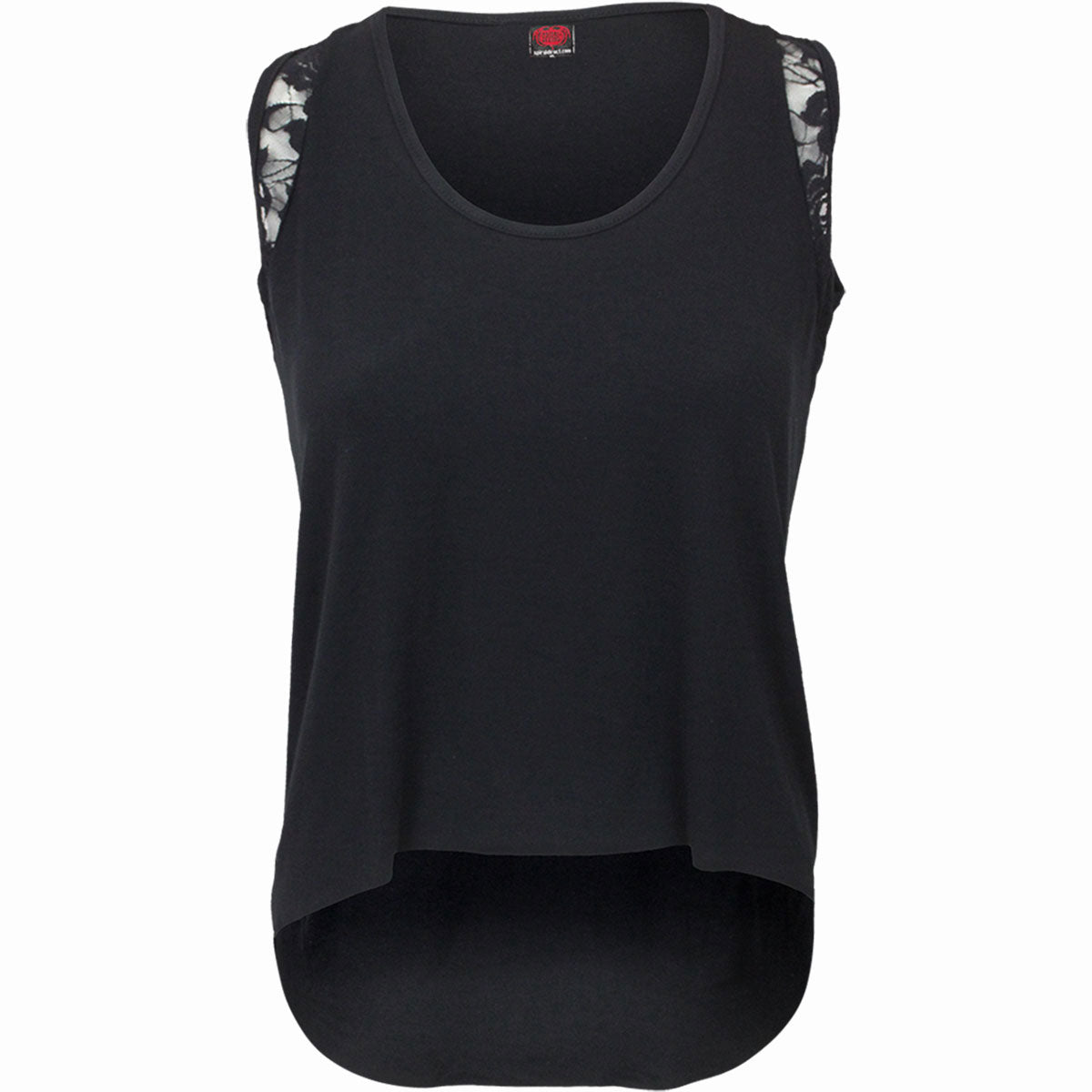 Spiral Ladies Laced Skater Vest F Under Black (XXL)