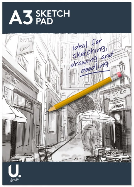 U.Draw A3 Sketch Pad 70gsm 25shts