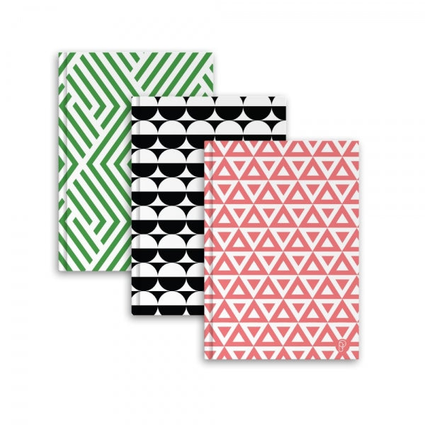 Martello A5 Hardback Notebook Ruled - Geometric Pattern