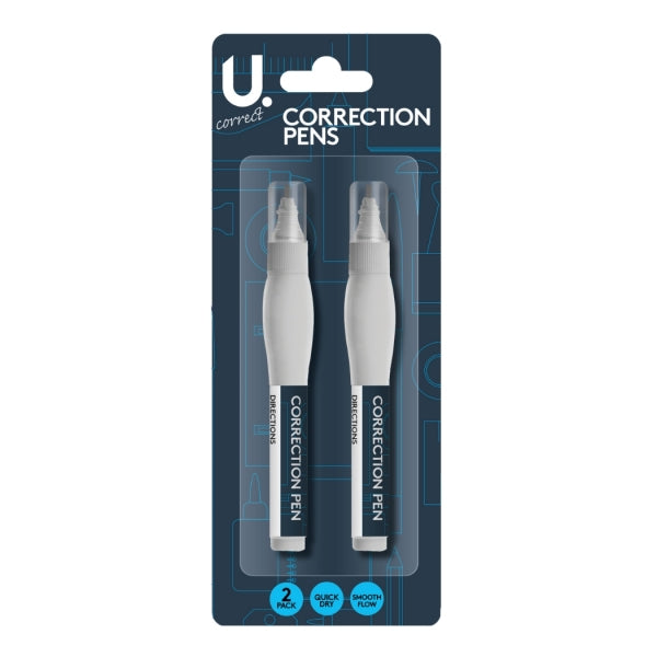 U.Correct Pack of 2 Correction Fluid Pens