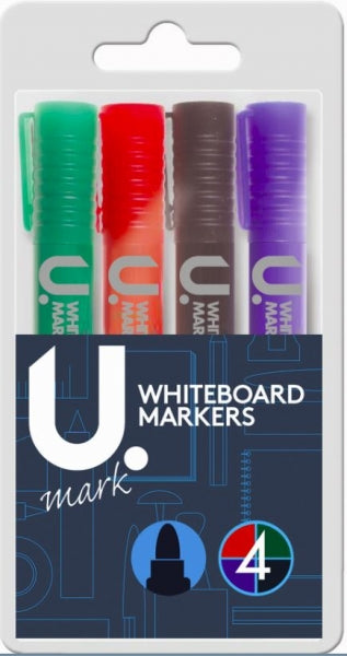 U.Mark White Board Marker Pens (Red/Blue/Black/Green)