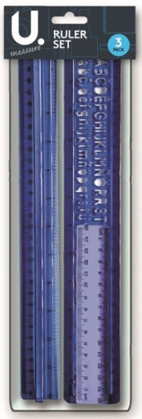 U.Measure Ruler Set (3pk)