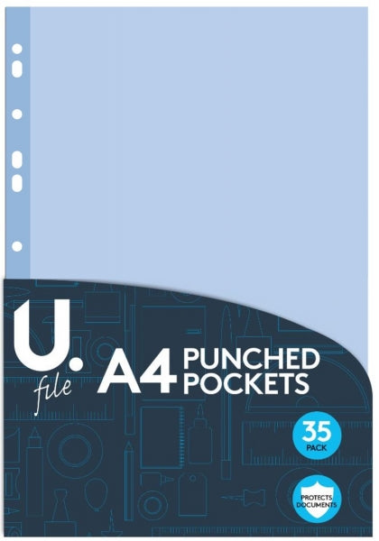U.FIle A4 Punched Clear Wallets (35pk)