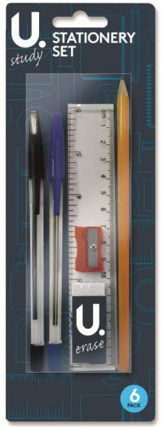 U.Study 6pc Stationery Set