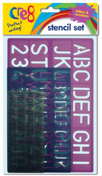 Cre8 Letters & Numbers Stencil Set (3 Sizes)