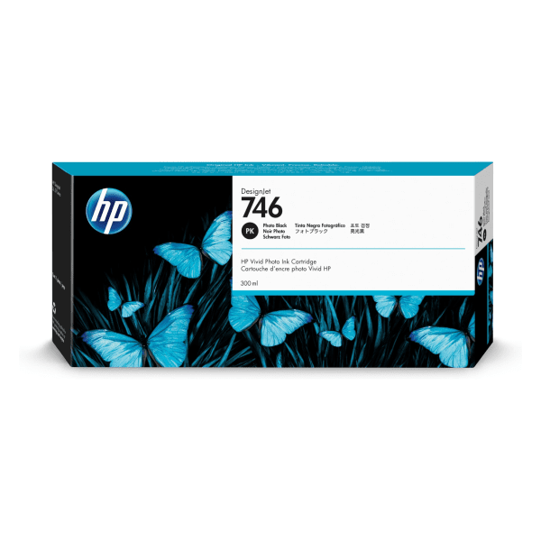HP 746 Photo Black Standard Capacity Ink Cartridge 300ml for HP DesignJet Z6/Z9+
