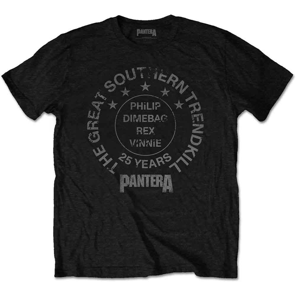 Pantera Unisex T-Shirt 25 Years Trendkill Black (XL)