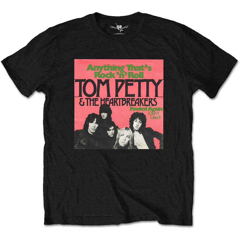 Tom Petty & The Heartbreakers Unisex T-Shirt Anything Black (L)