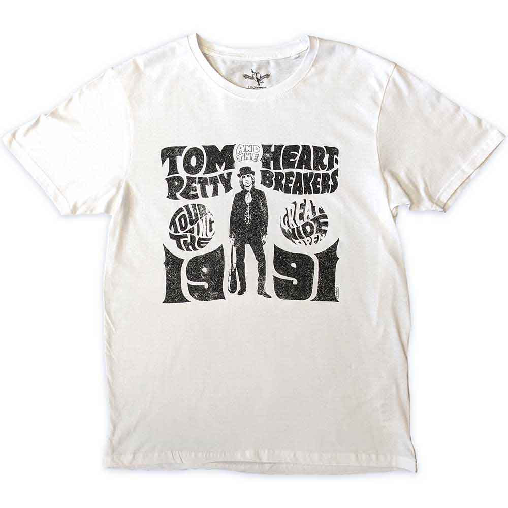 Tom Petty & The Heartbreakers Unisex T-Shirt Great Wide Open Tour White (L)