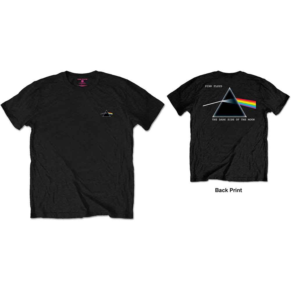 Pink Floyd Unisex T-Shirt DSOTM Prism (Back Print/Retail Pack) Black (XL)